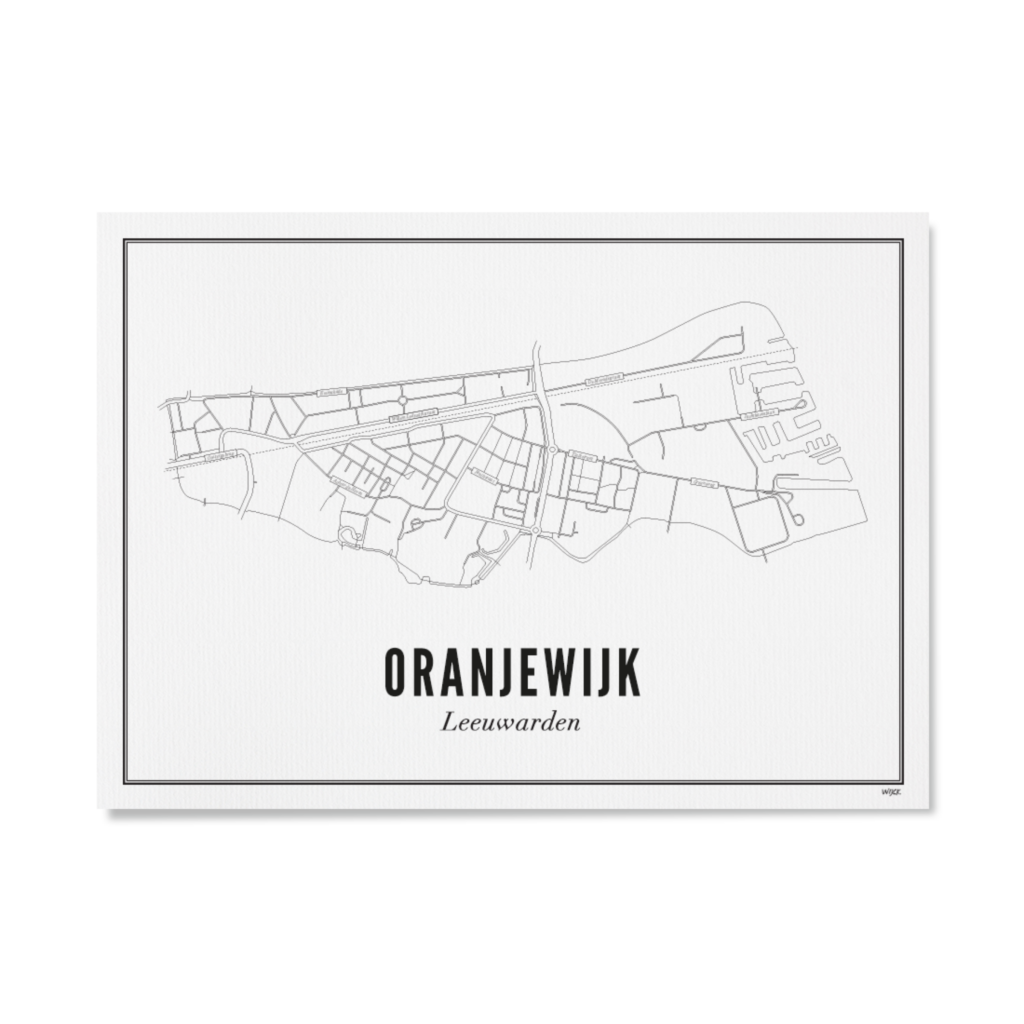 Affiches de Leeuwarden - Oranjewijk | WIJCK.