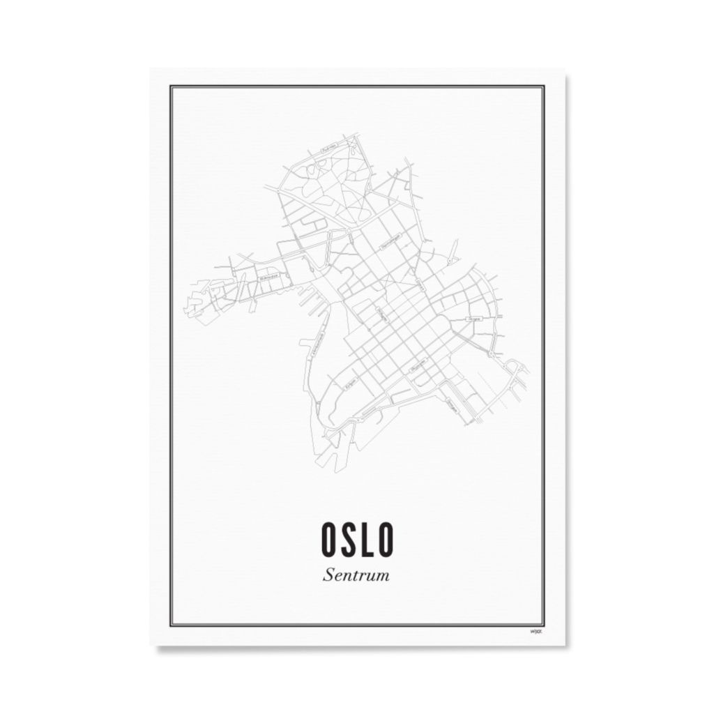 Poster von Oslo - Zentrum | WIJCK.