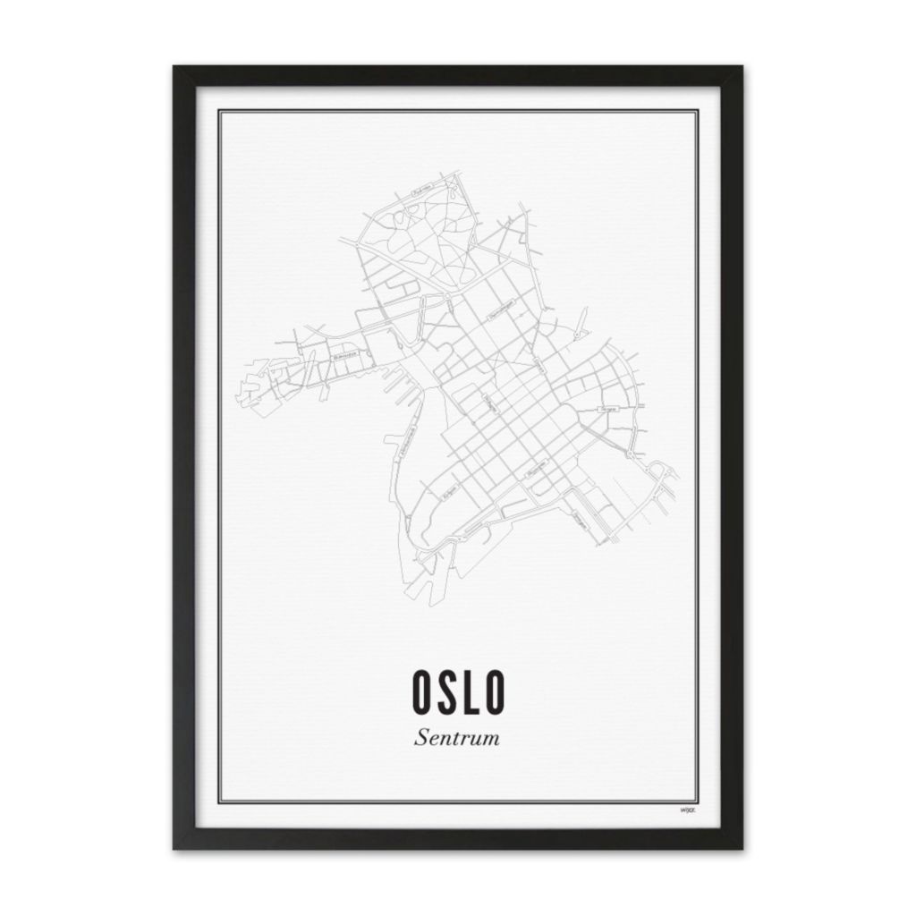 Poster von Oslo - Zentrum | WIJCK.