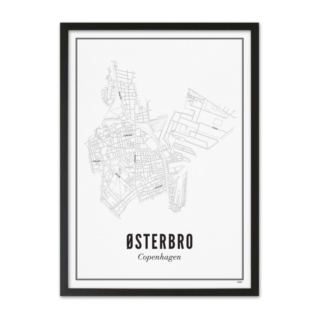 Poster van Østerbro - Kopenhagen | WIJCK. 