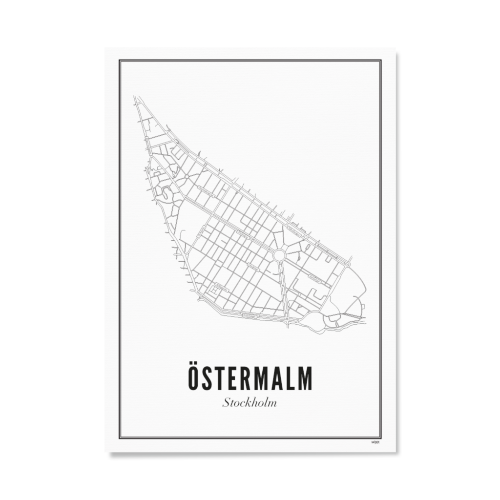 Affiches de Stockholm - Östermalm | WIJCK.