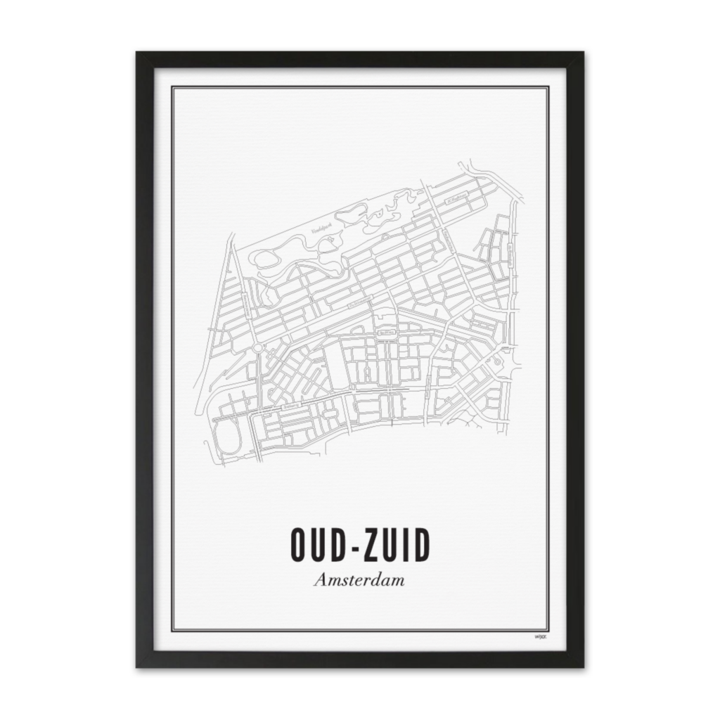 Poster of Amsterdam - Oud-Zuid | WIJCK.