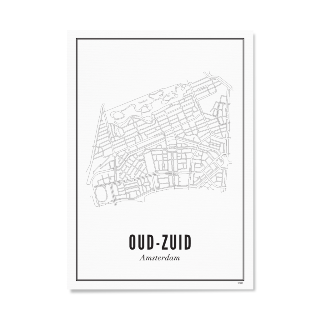 Poster of Amsterdam - Oud-Zuid | WIJCK.