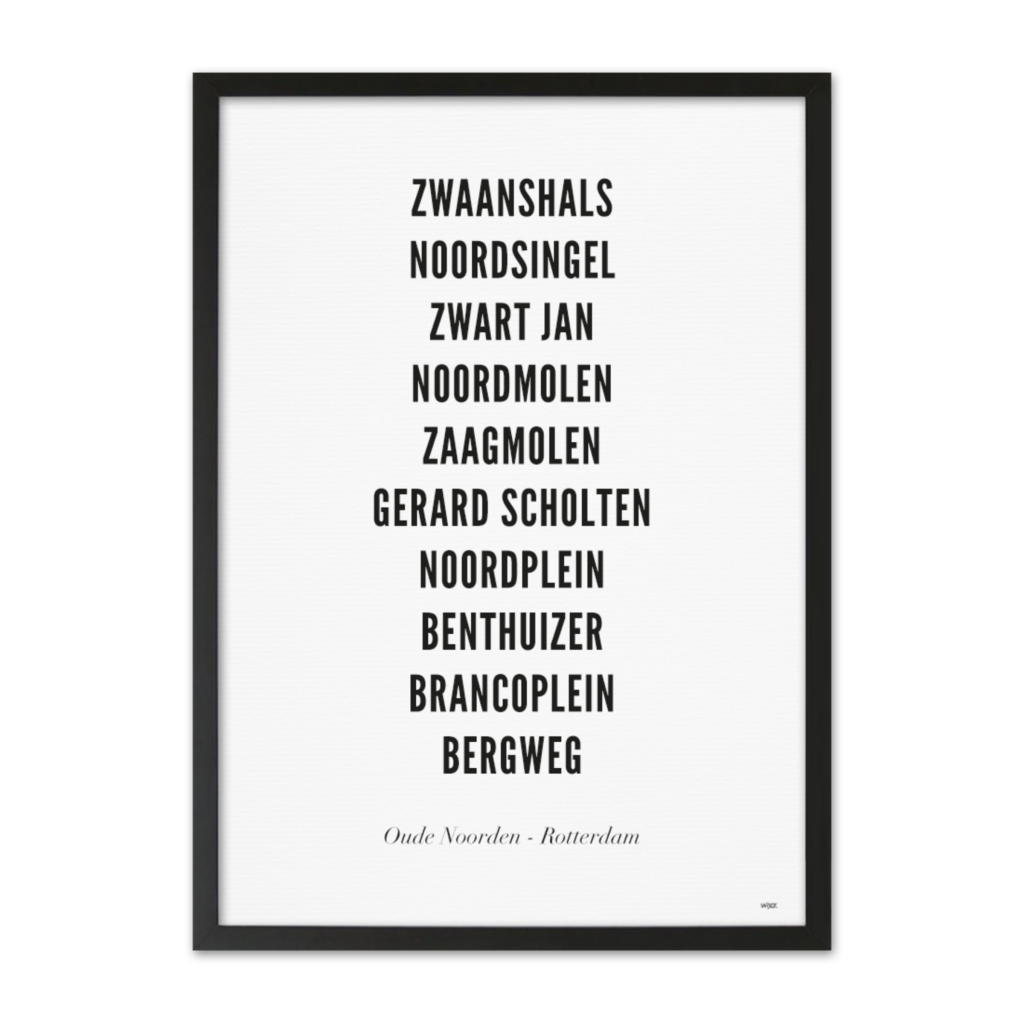 Affiches de Rotterdam - Oude Noorden | WIJCK.