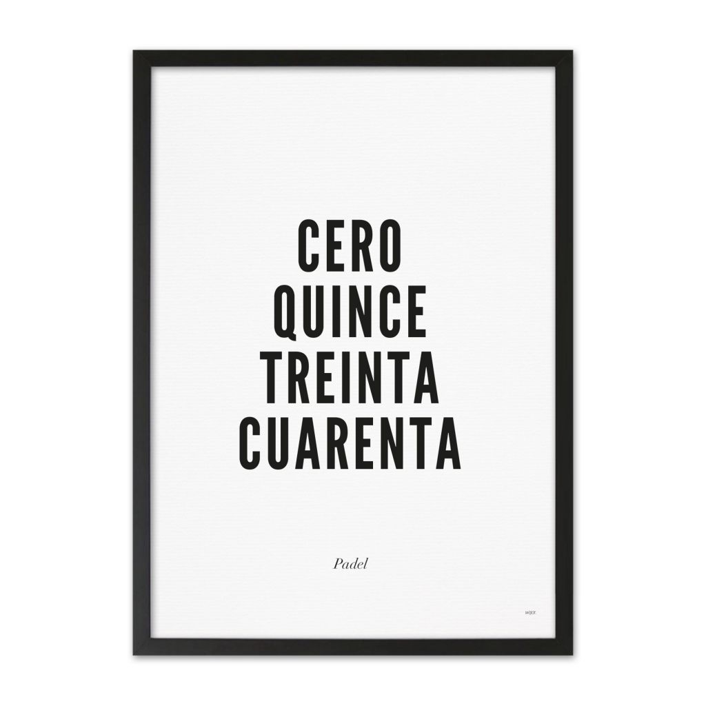 Affiches de Padel - Typo | WIJCK.
