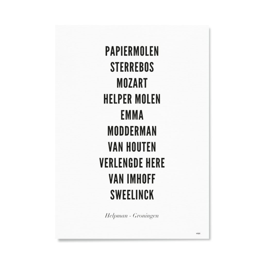 Affiches de Groningen - Helpman | WIJCK.