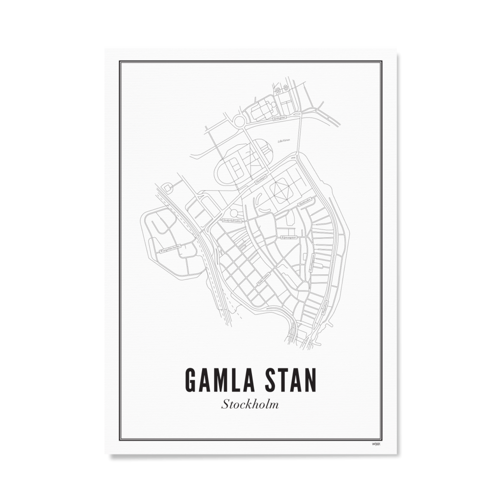 Affiches de Stockholm - Gamla Stan | WIJCK.