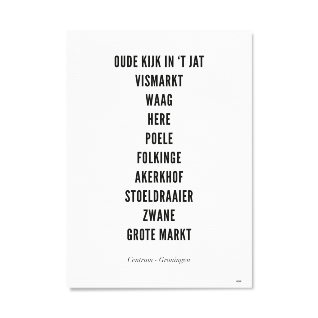 Affiches de Groningen - Centre | WIJCK.