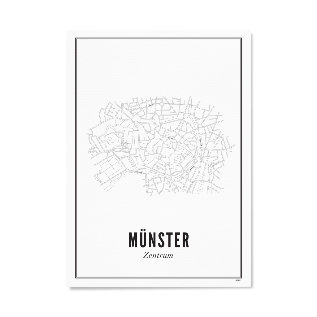 Poster van Münster - Centrum | WIJCK. 