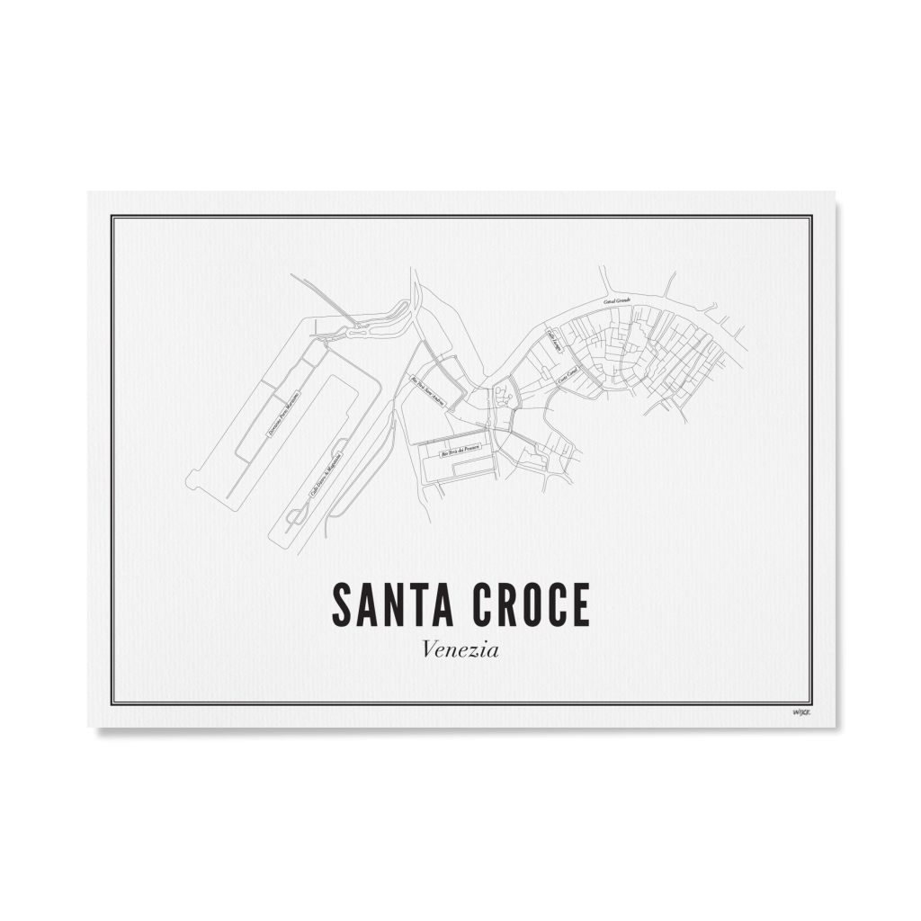 Poster van Venetië - Santa Croce | WIJCK. 