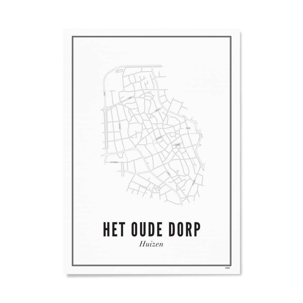 Poster van Huizen – Oude Dorp - Stad | WIJCK. 