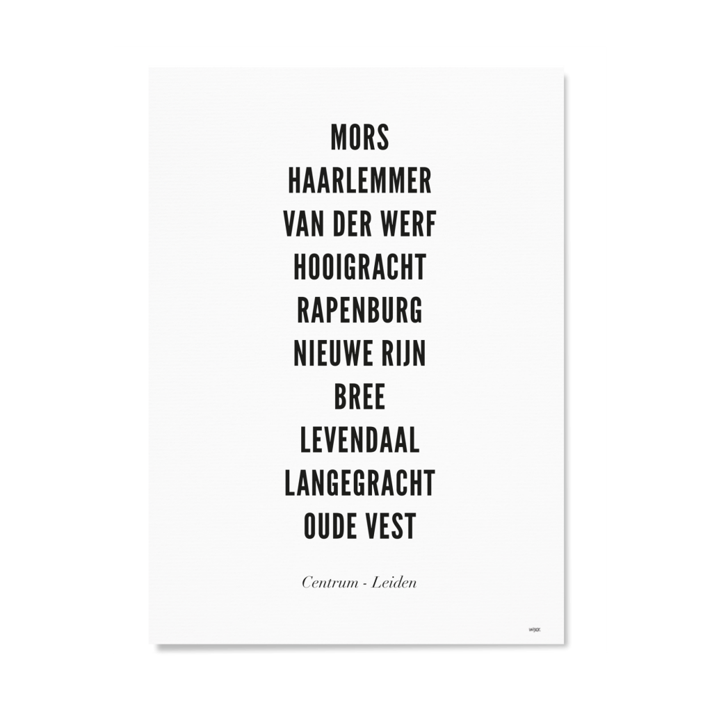 Affiches de Leiden - Centre | WIJCK.