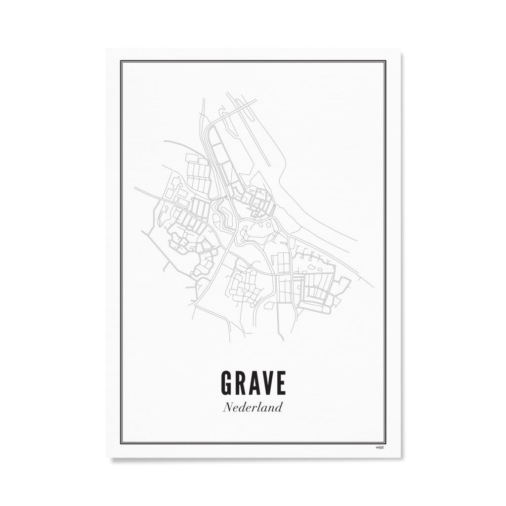 Poster von Grave - Stadt | WIJCK.
