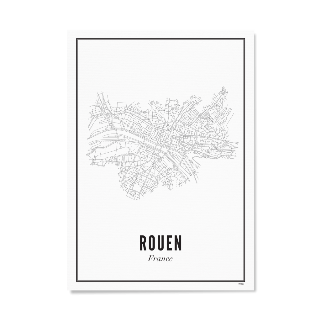 Poster van Rouen - Stad | WIJCK. 