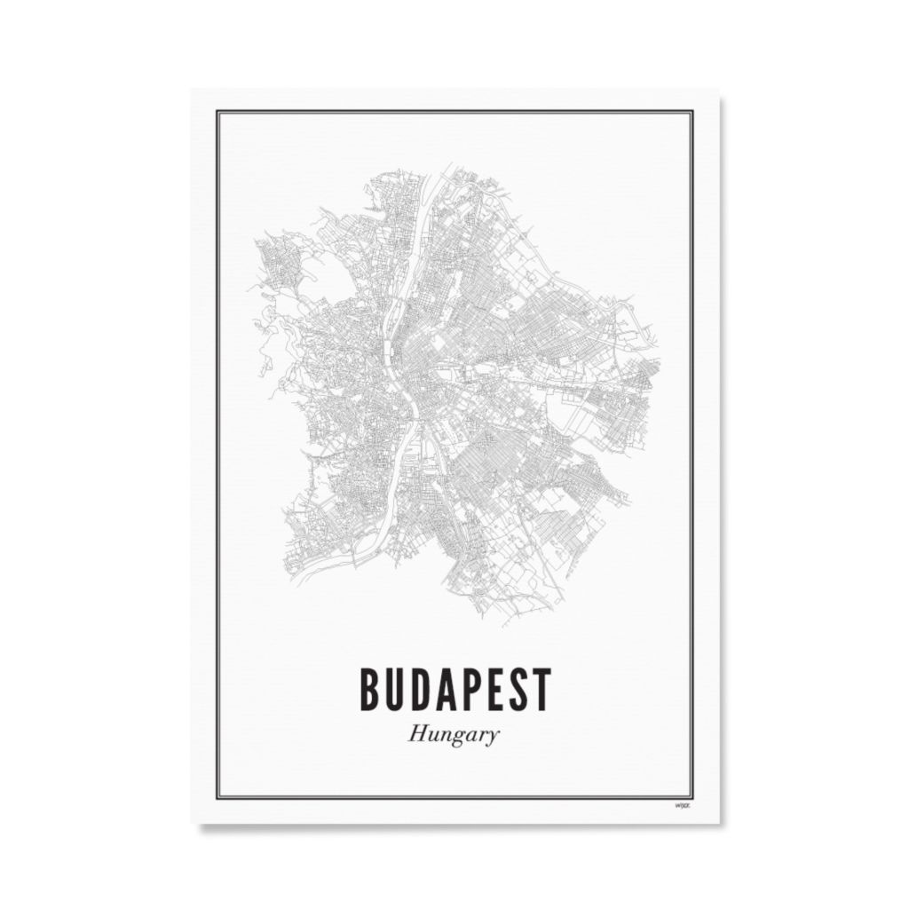 Poster von Budapest - Stadt | WIJCK.