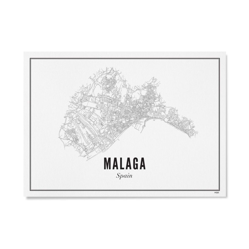 Poster von Malaga - Stad | WIJCK.