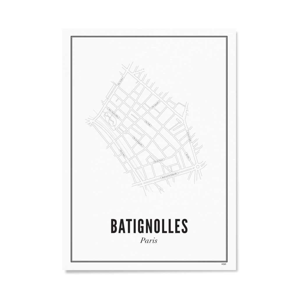 Poster of Paris - Batignolles | WIJCK.