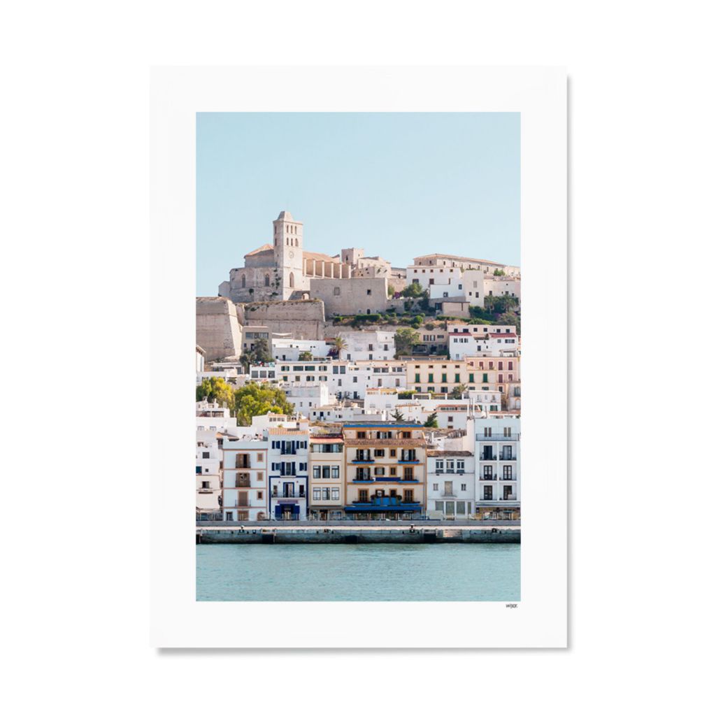 Poster von Ibiza - Old Town | WIJCK.