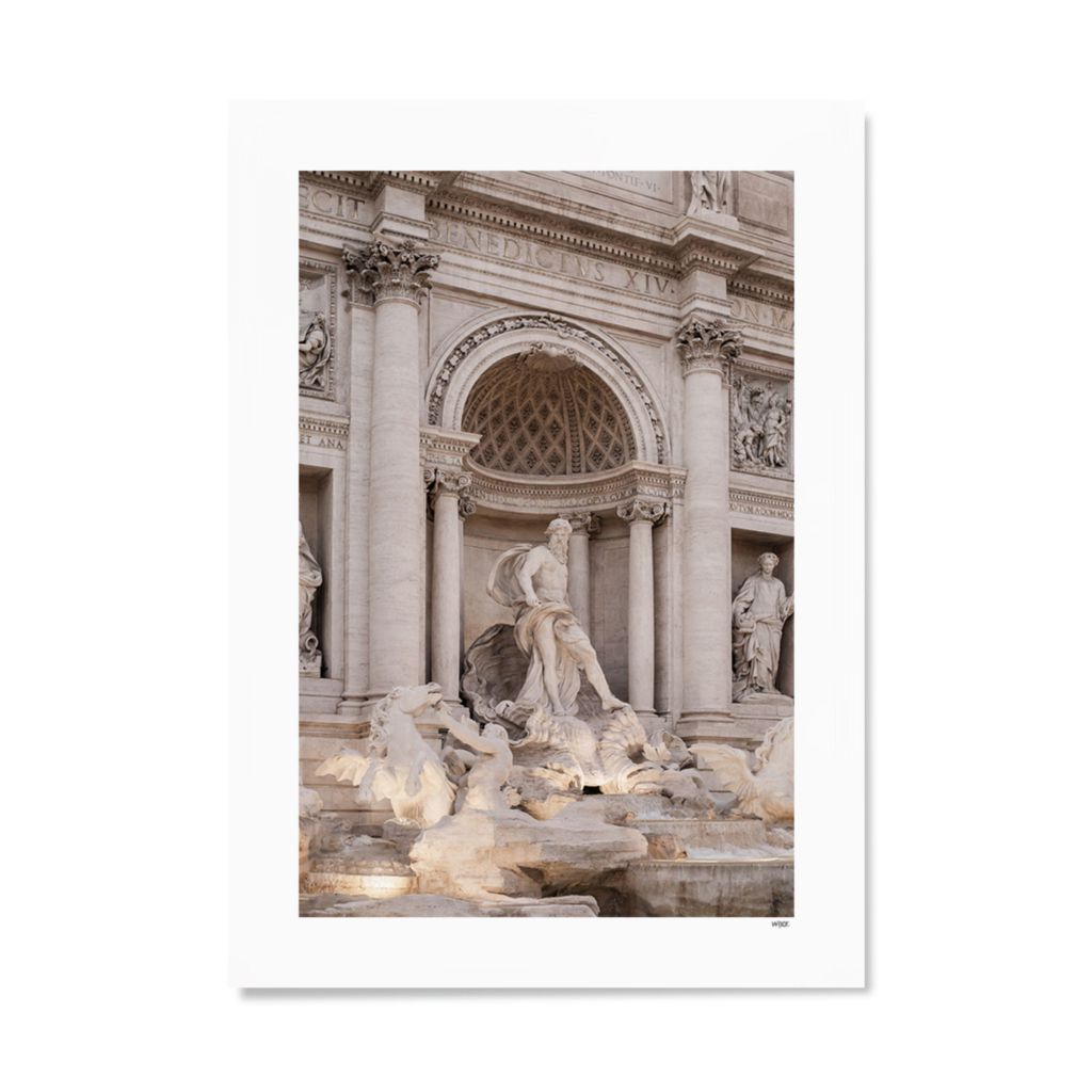 Poster van Rome - Trevi Fountain | WIJCK.