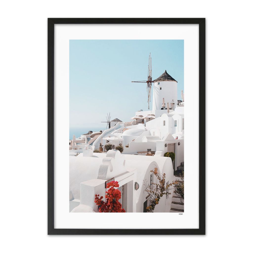 Poster van Santorini - White Mills | WIJCK.