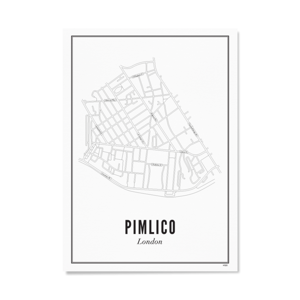 Affiches de Londres - Pimlico | WIJCK.