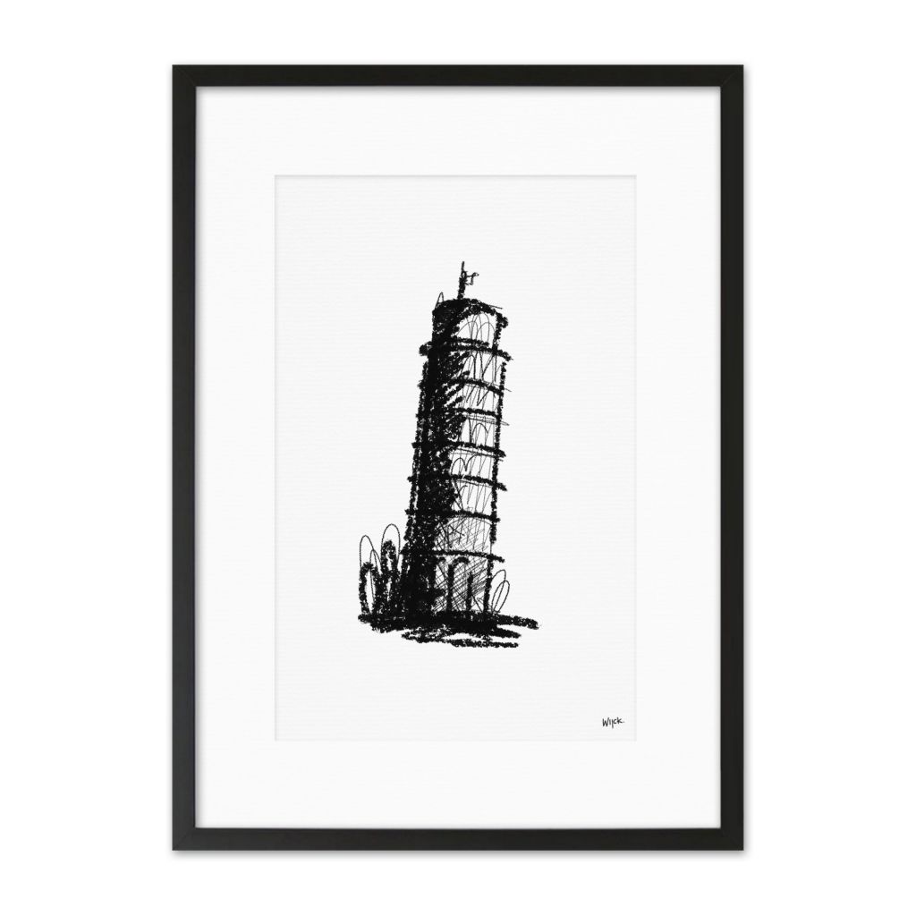 Poster von Pisa - Turm von Pisa | WIJCK.