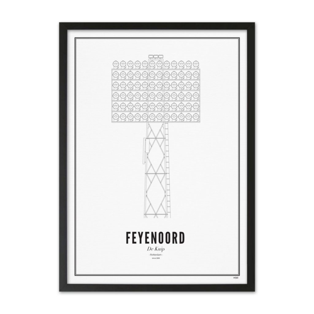 Poster von Rotterdam - Feyenoord - Lichtmast | WIJCK.