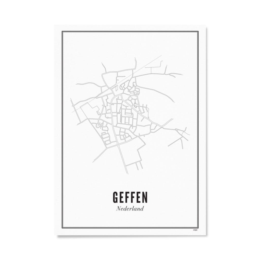 Poster van Geffen - Stad | WIJCK. 