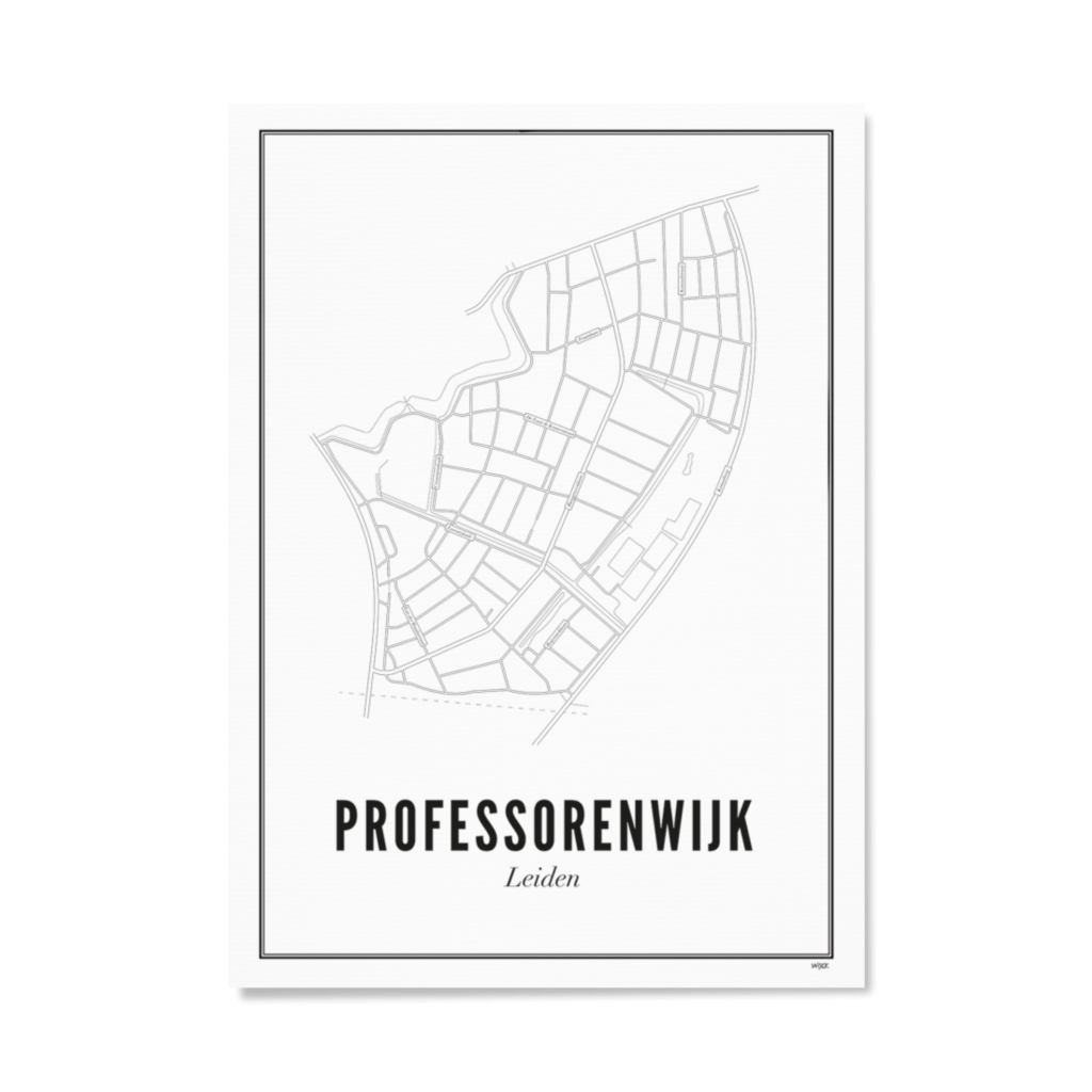 Poster of Leiden - Professorenwijk | WIJCK.