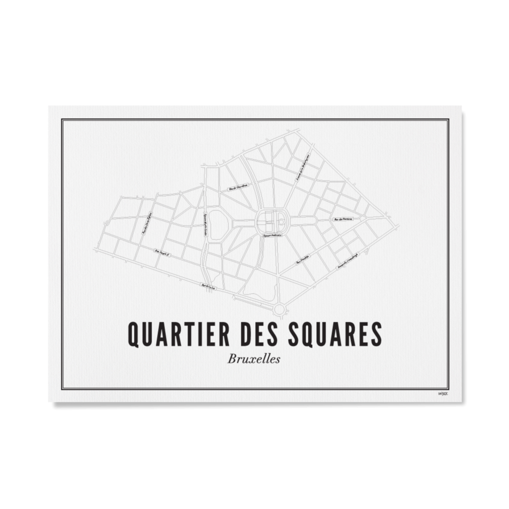 Poster of Bruxelles-Quartier des Squares | WIJCK.