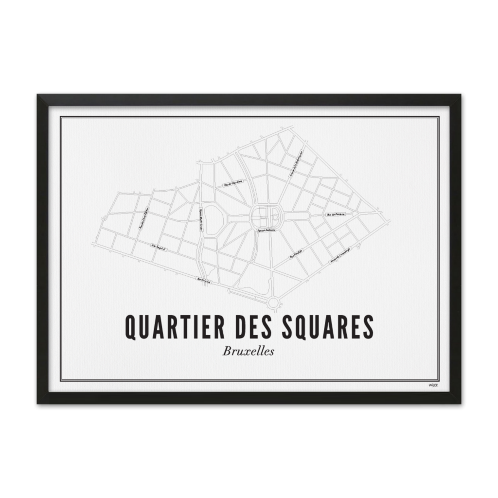 Poster of Bruxelles-Quartier des Squares | WIJCK.