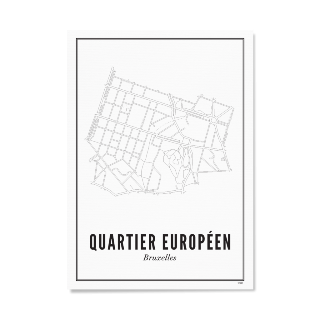 Poster von Brüssel - Quartier Européen | WIJCK.