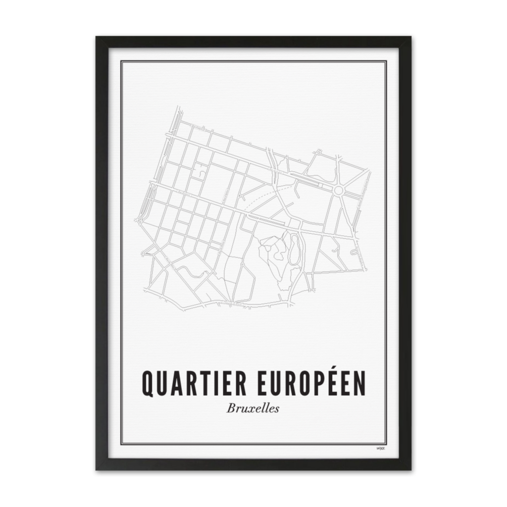 Poster von Brüssel - Quartier Européen | WIJCK.
