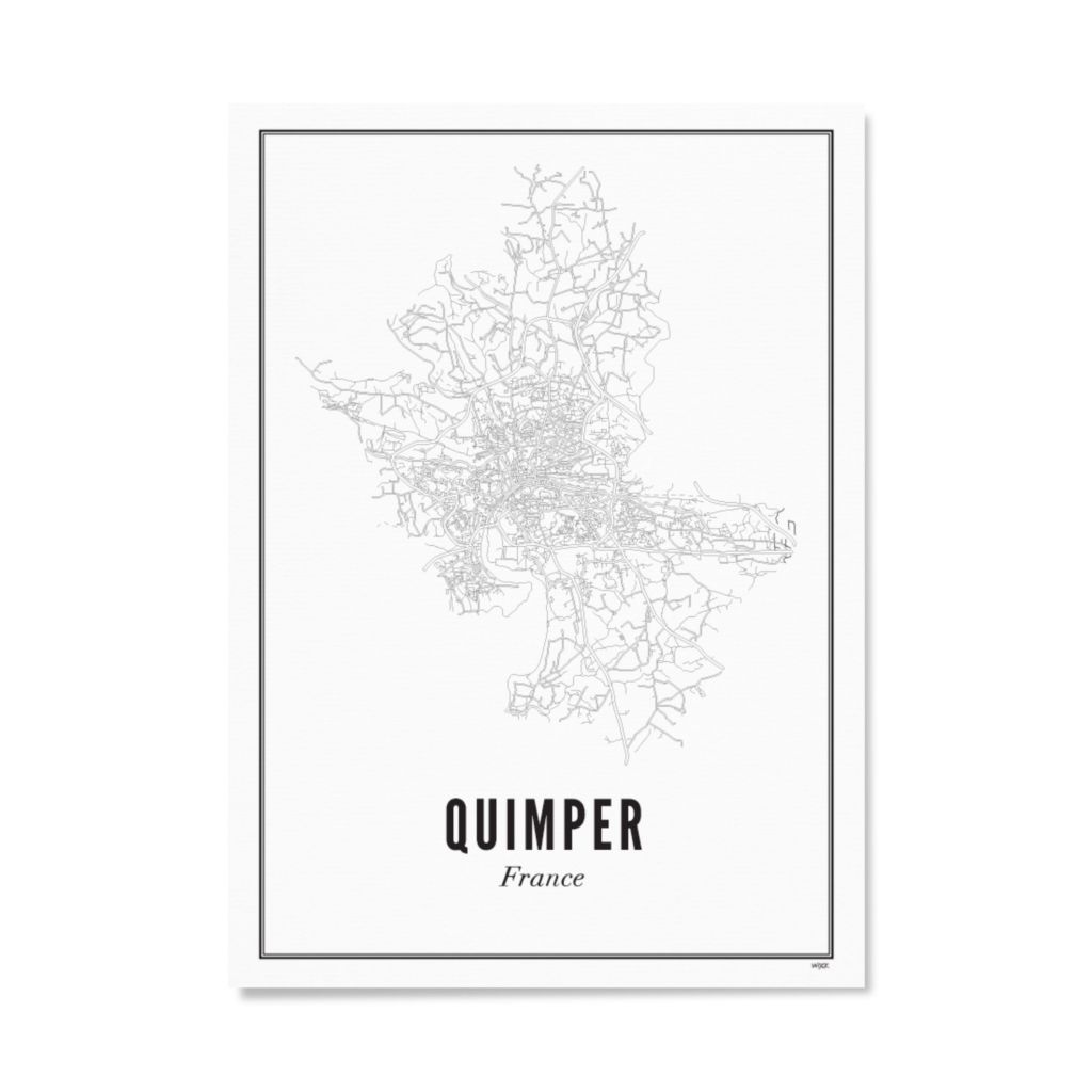 Poster van Quimper - Stad | WIJCK. 