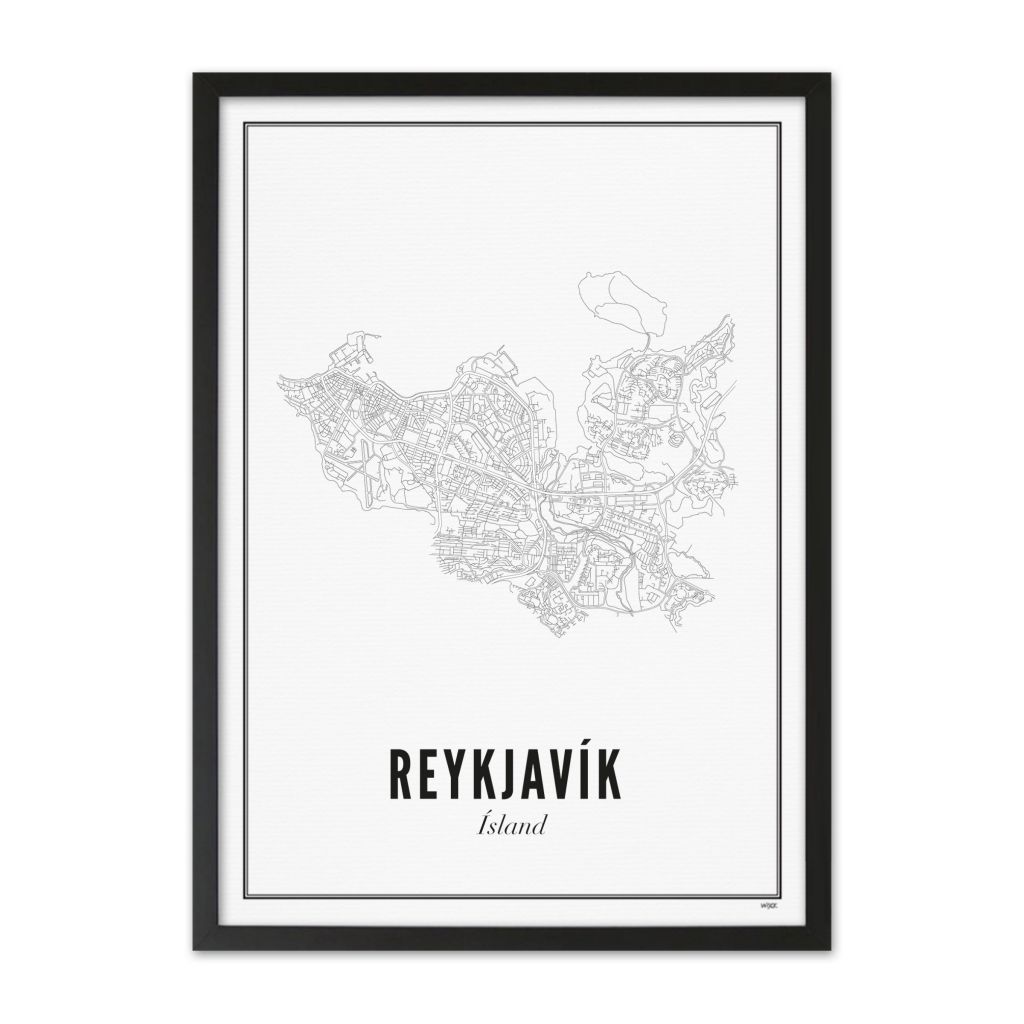 Poster von Reykjavik - Stadt | WIJCK.