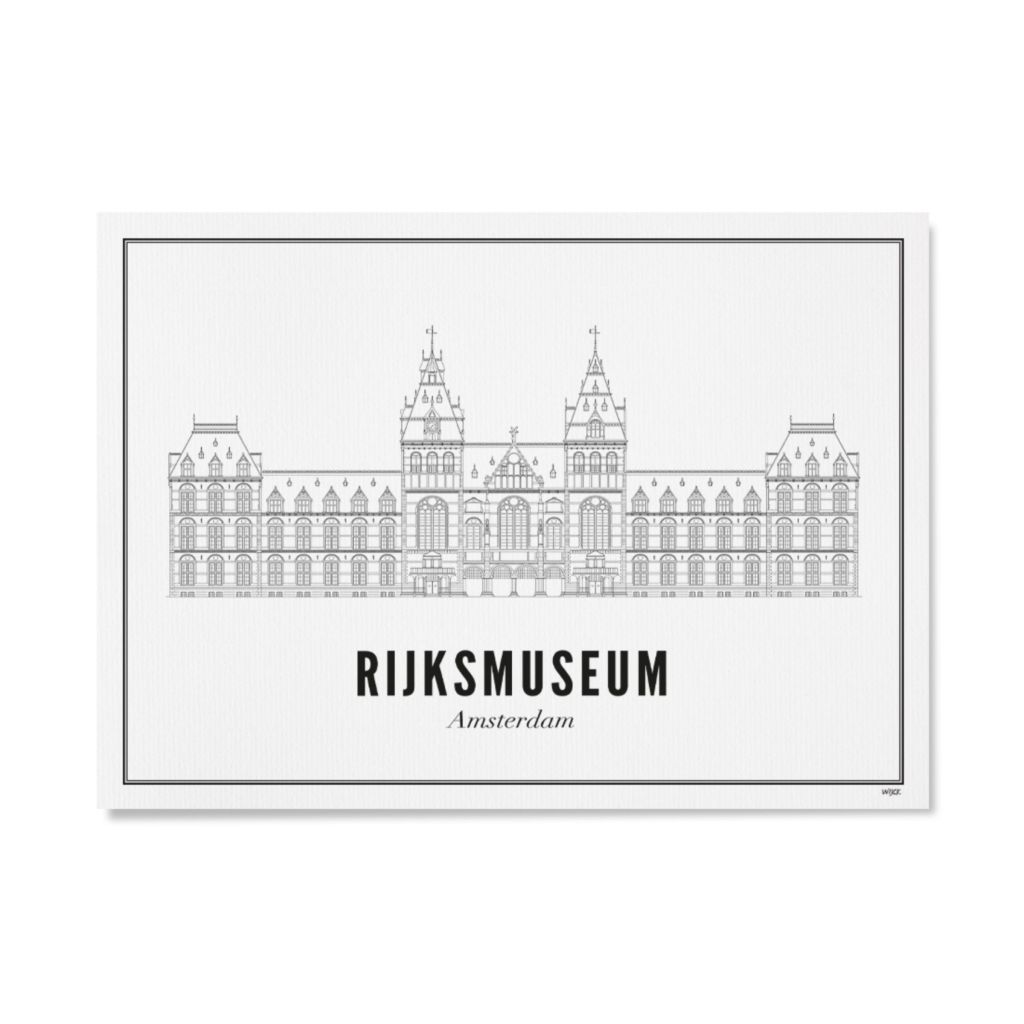 Poster of Amsterdam - Rijksmuseum | WIJCK.