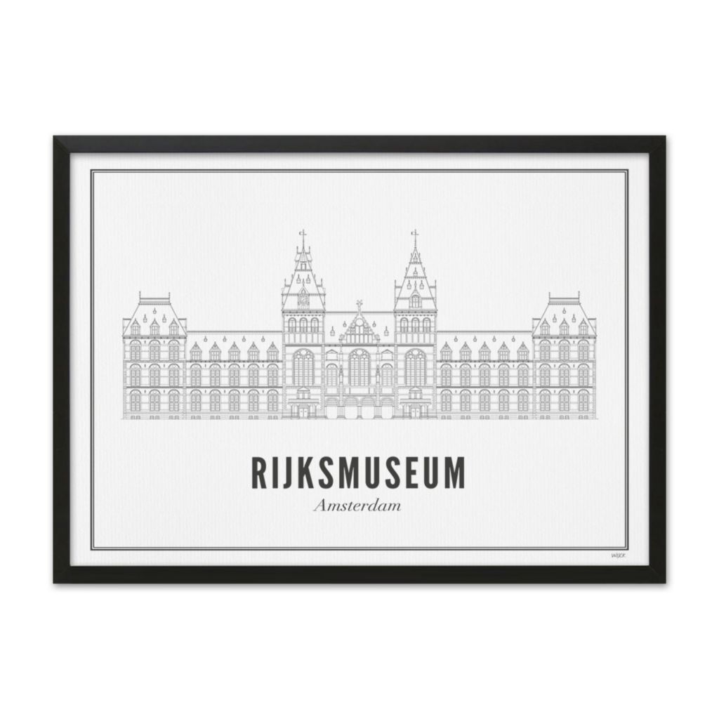 Poster of Amsterdam - Rijksmuseum | WIJCK.
