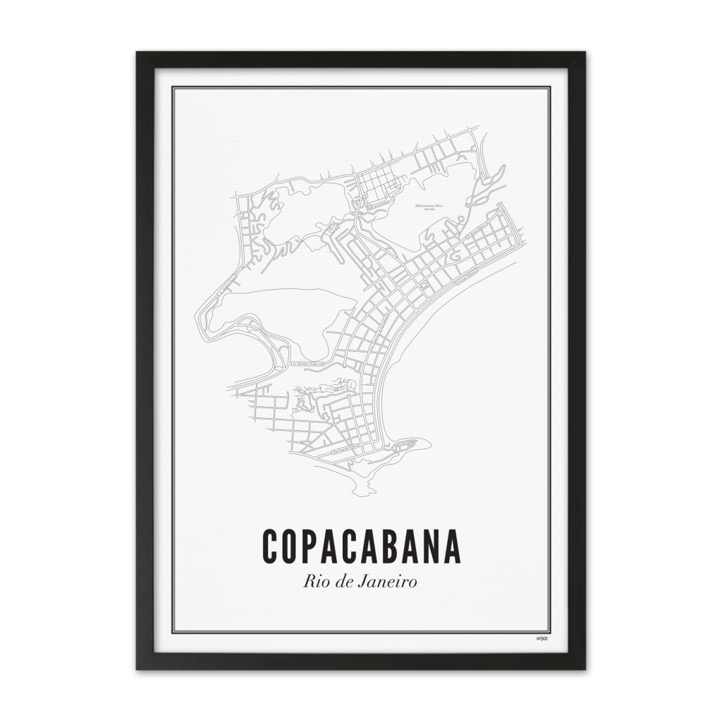 Poster von Rio de Janeiro - Copacabana | WIJCK.