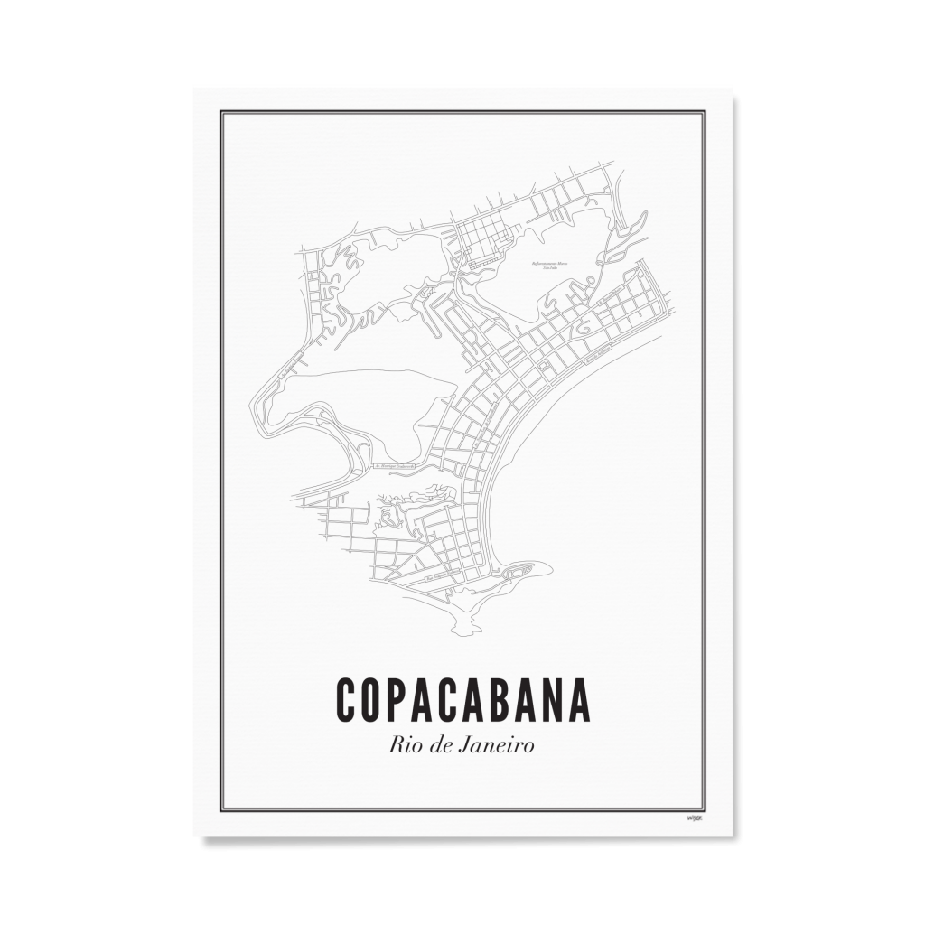Poster von Rio de Janeiro - Copacabana | WIJCK.