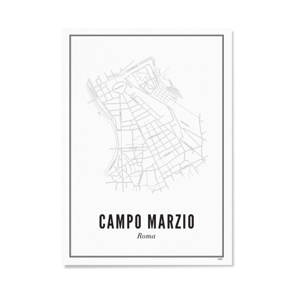 Poster of Rome - Campo Marzio | WIJCK.