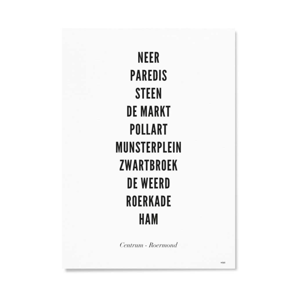 Poster van Roermond - Centrum | WIJCK. 