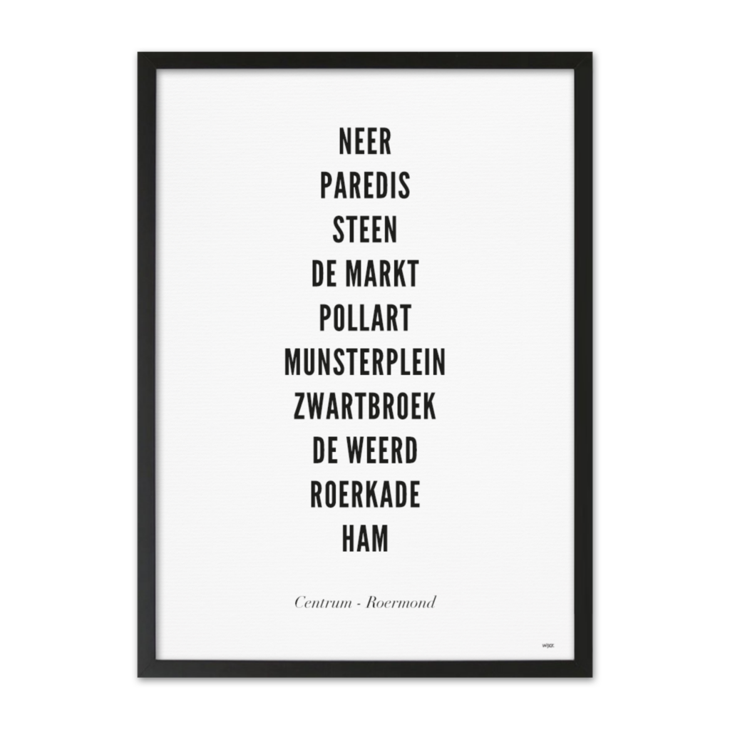 Poster van Roermond - Centrum | WIJCK. 