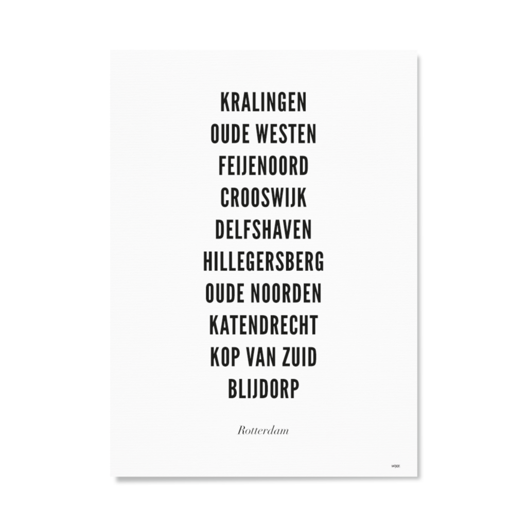 Poster von Rotterdam - Stadt | WIJCK.