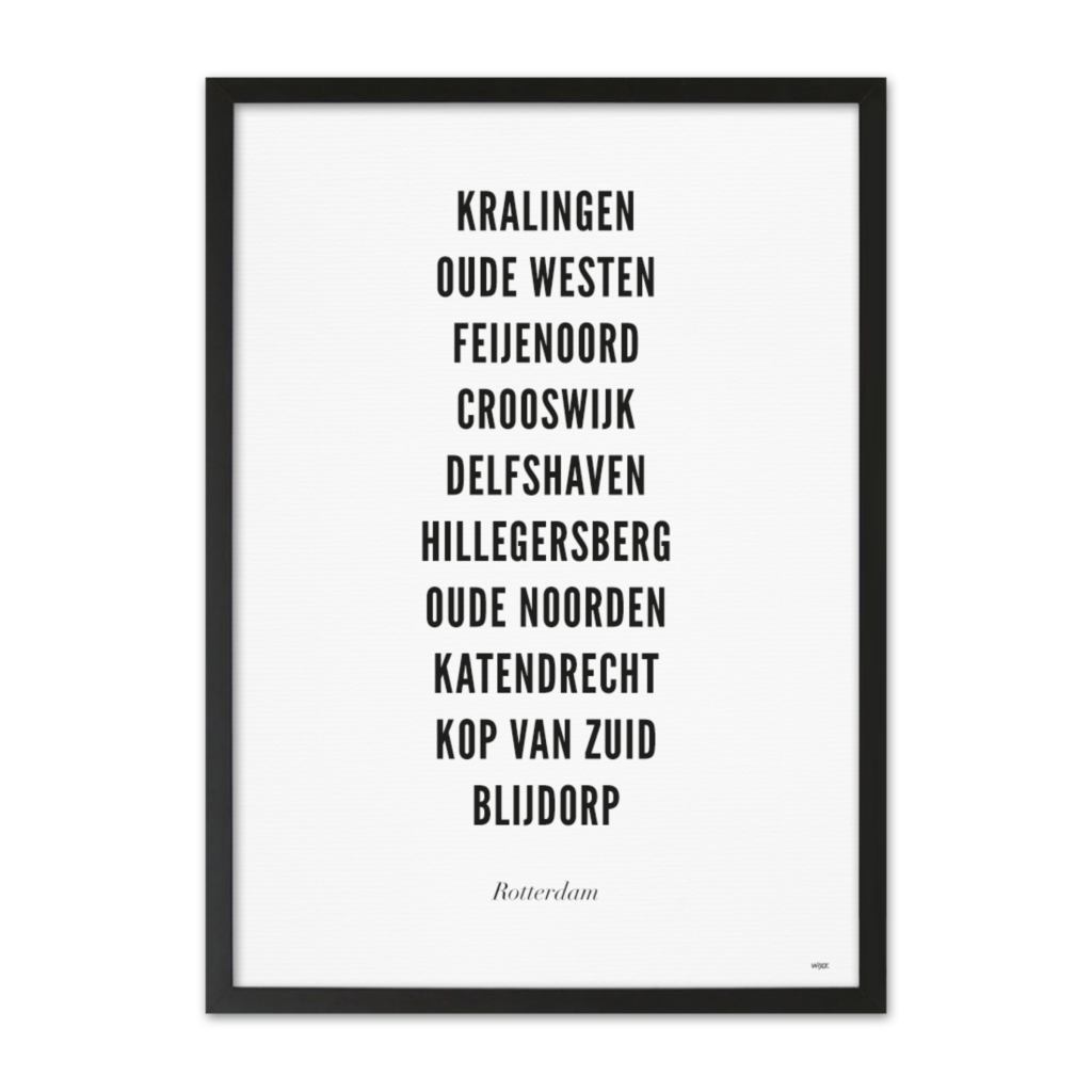Poster von Rotterdam - Stadt | WIJCK.