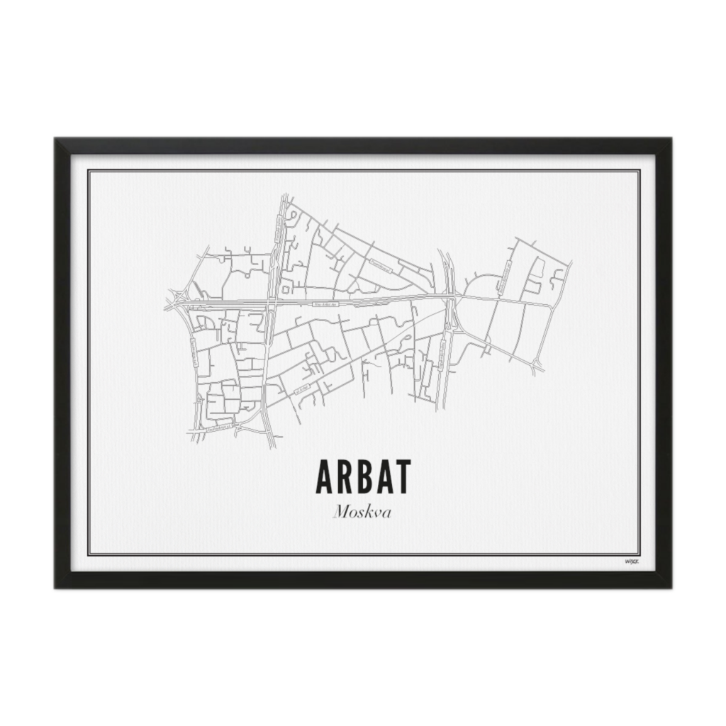 Poster von Moskau - Arbat | WIJCK.