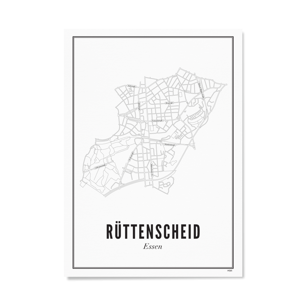 Poster of Essen -  Rüttenscheid | WIJCK.