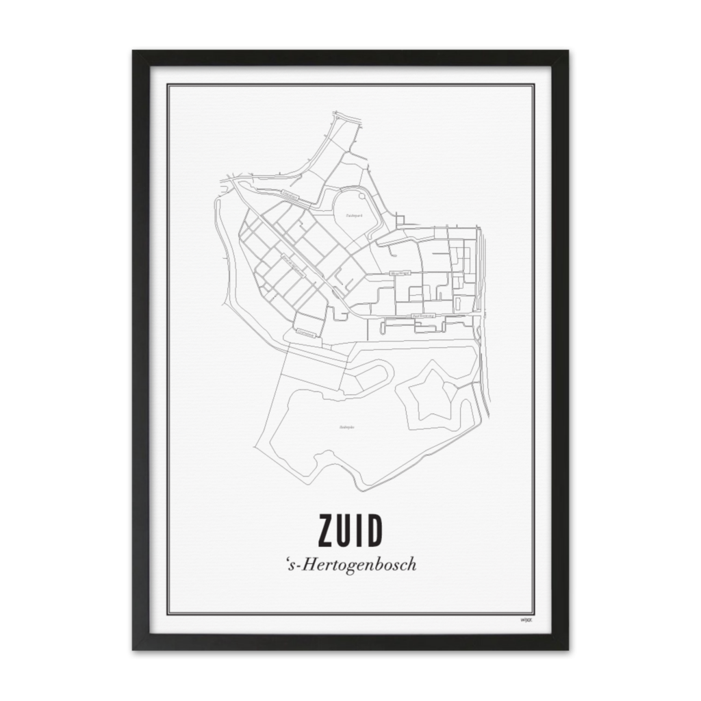 Poster of 's Hertogenbosch - Zuid | WIJCK.