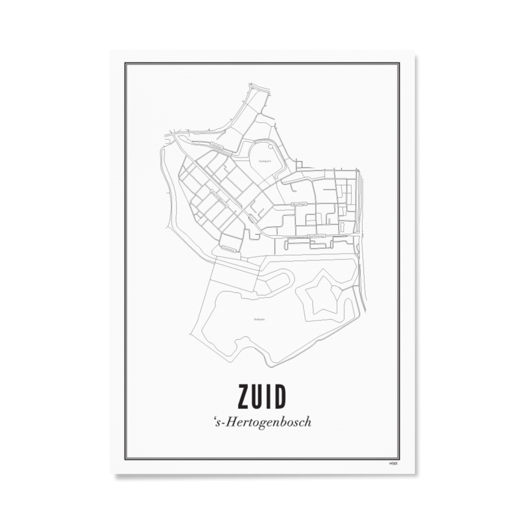 Poster of 's Hertogenbosch - Zuid | WIJCK.