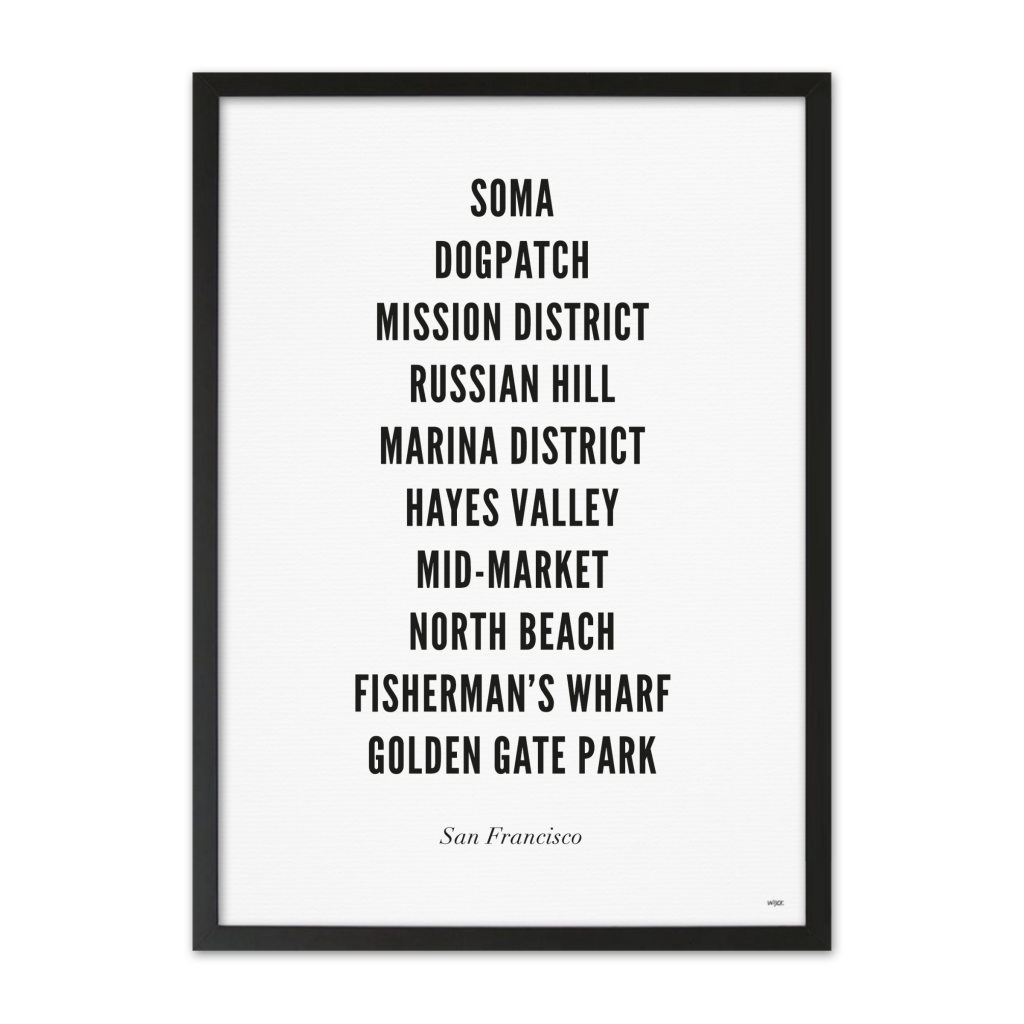 Poster van San Francisco - Stad | WIJCK. 
