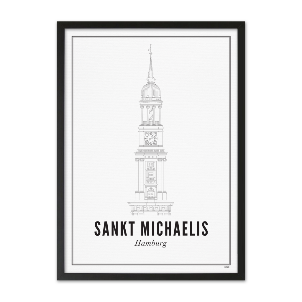 Affiches de Hamburg - Église Saint-Michel | WIJCK.